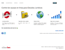 Tablet Screenshot of ciberlex.cl